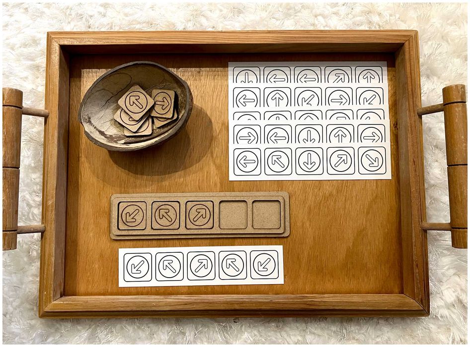 Montessori Wooden Game - Arrows