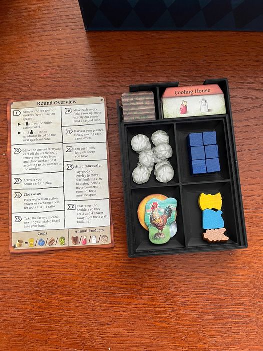 Insert organizer 3D do gry planszowej Hallertau Uwe Rosenberg