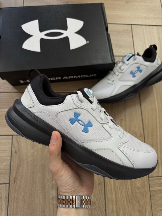 Nowe Sportowe Buty Męskie Under Armour Błękitne Czarne 44