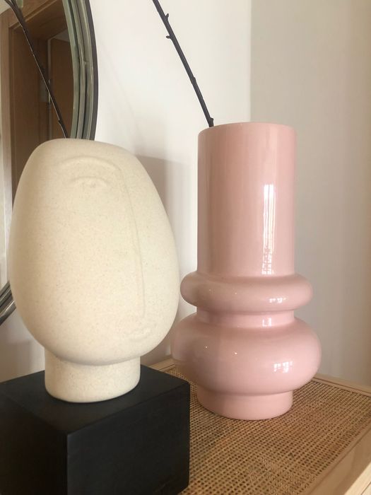 Jarra rosa de design luxo