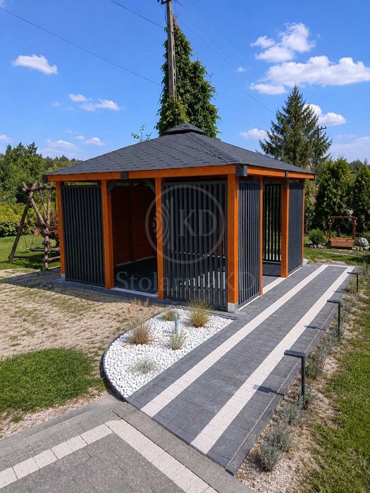 Altana ogrodowa | altanka drewniana | lamele | A6 | producent
