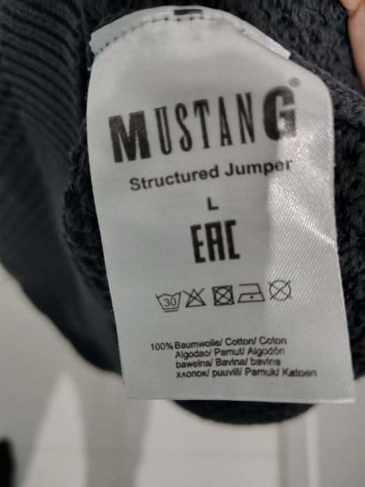 Szary sweter męski Mustang L