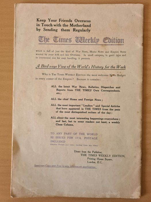 Revista antiga "Portugal at War: 1916 to 1917"