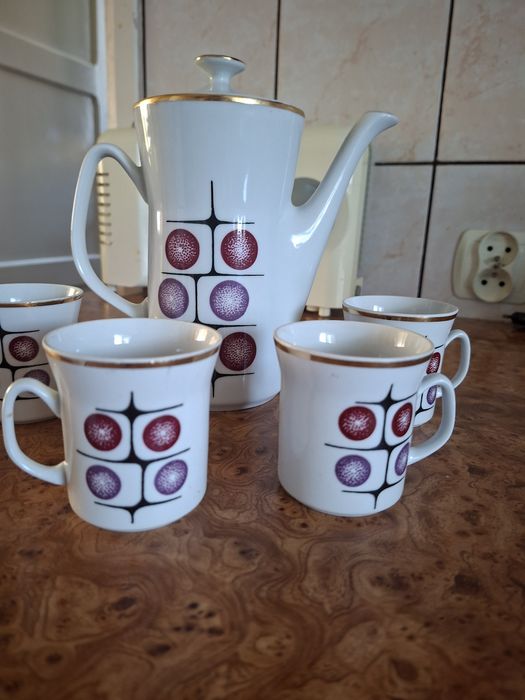 Zestaw kawowy porcelanowy prl