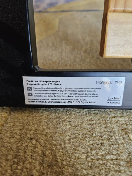 Bramka rozporowa 2szt, przedłużki, na schody, drzwi