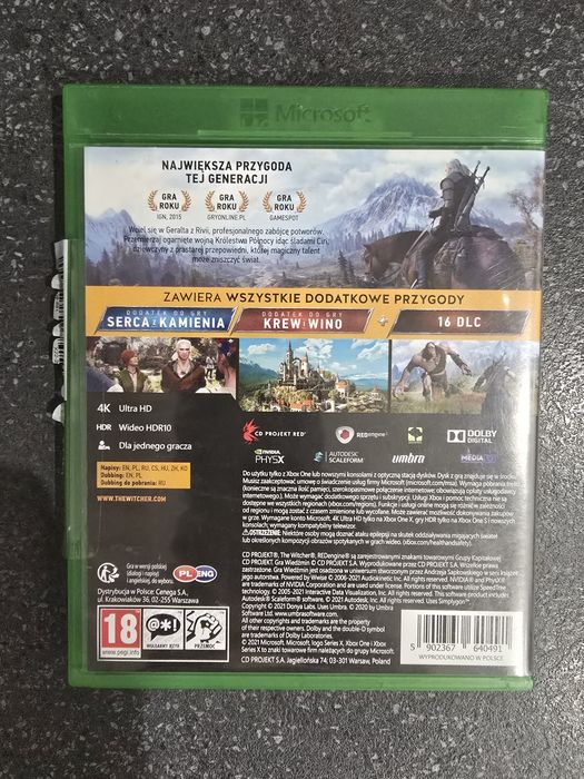 Wiedźmin 3 Dziki Gon Edycja kompletna.  Xbox one wersja PL