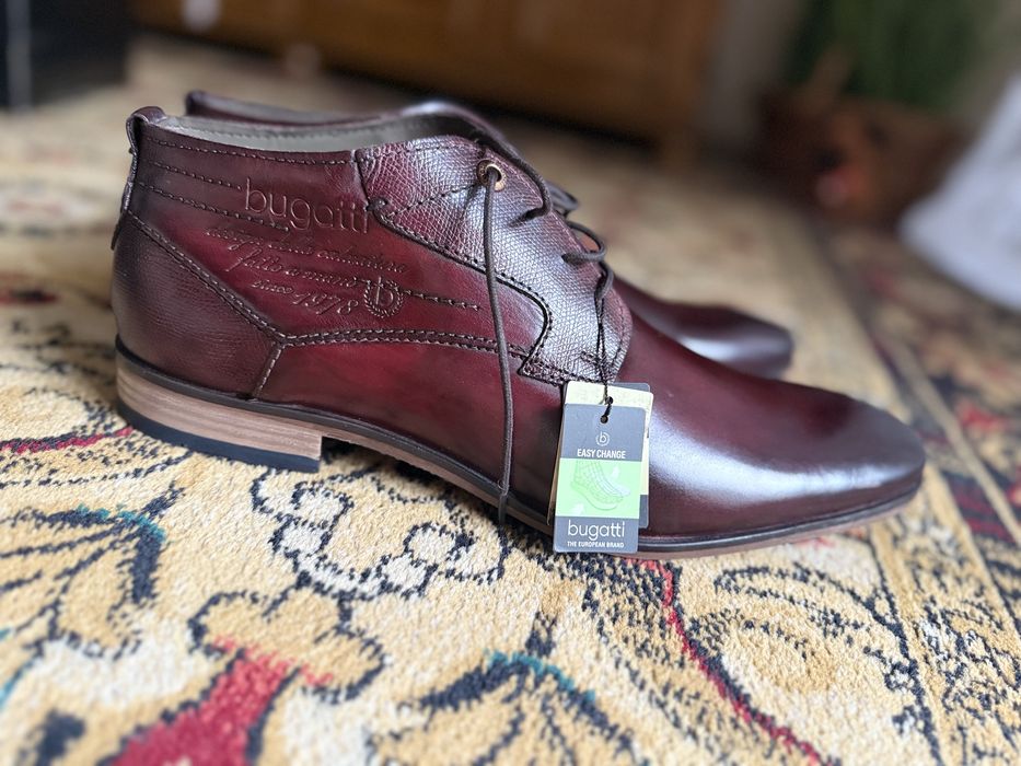 Botki męskie Bugatti brązowe