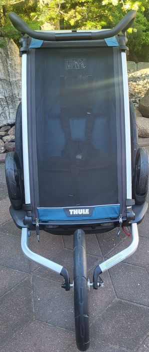 Thule Chariot Cross 1 Majolica Blue PAKIET ZIMA Śpiworek, Jogger