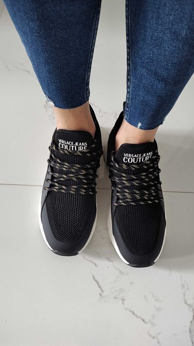 Sneakersy Versace Jeans Couture czarny, złoty 38