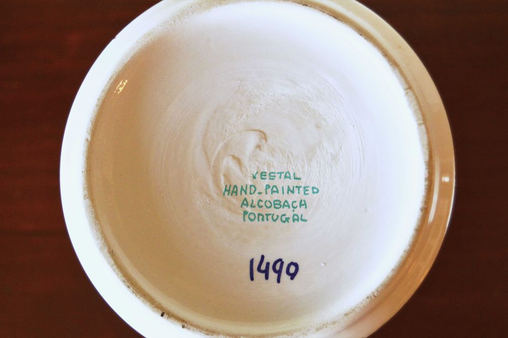 Conjunto de 2 Peças de Cerâmica Vestal Alcobaça para Casa de Banho.