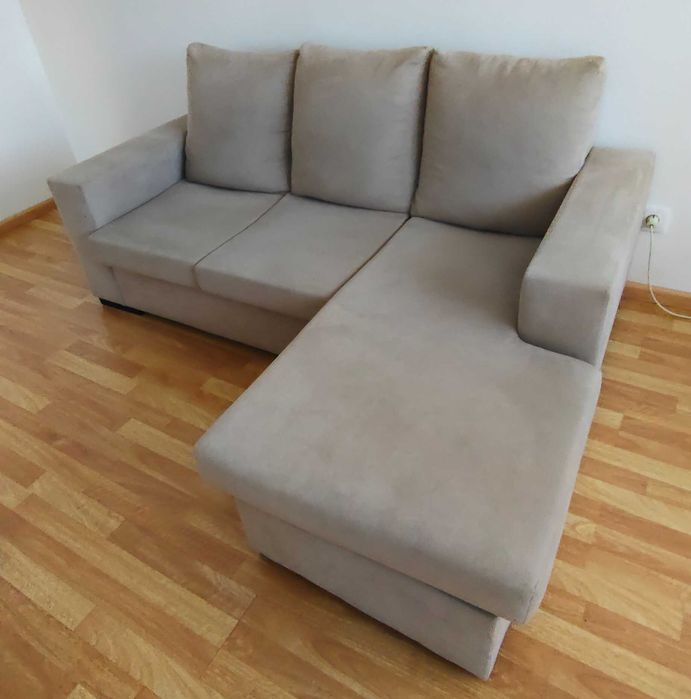 Sofá de 3 lugares, com chaise longue