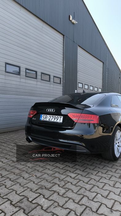 Audi A5 8T Coupe Spoiler Lotka Dokładka Tylna Czarny Połysk