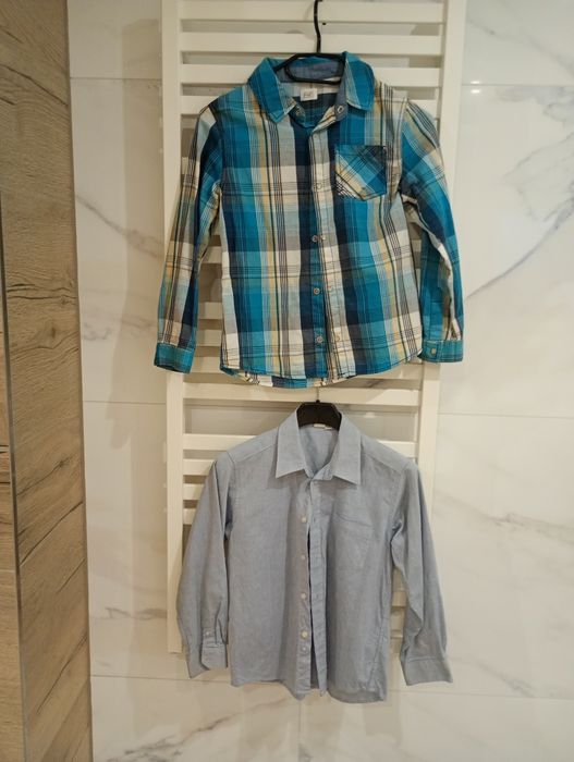 Koszule chłopięce zestaw 128