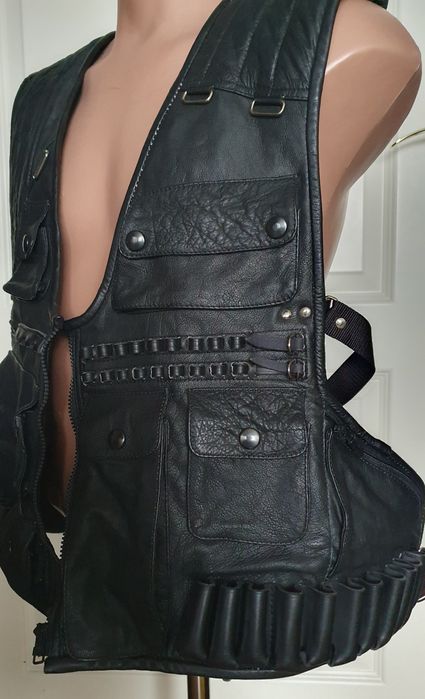 Сост.нов.! Жилет Разгрузочный Патронташ Кожа Безразмерн. Раритет 90-х