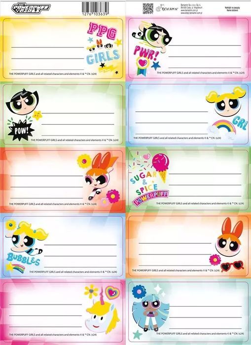 Naklejki na zeszyty Atomówki. Beniamin. Nowy Produkt