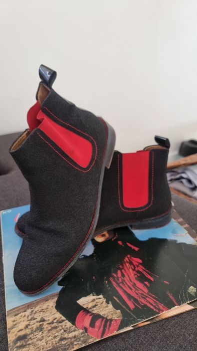 Bota masculina em couro