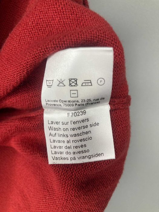 Свитер Lacoste с культовым крокодилом