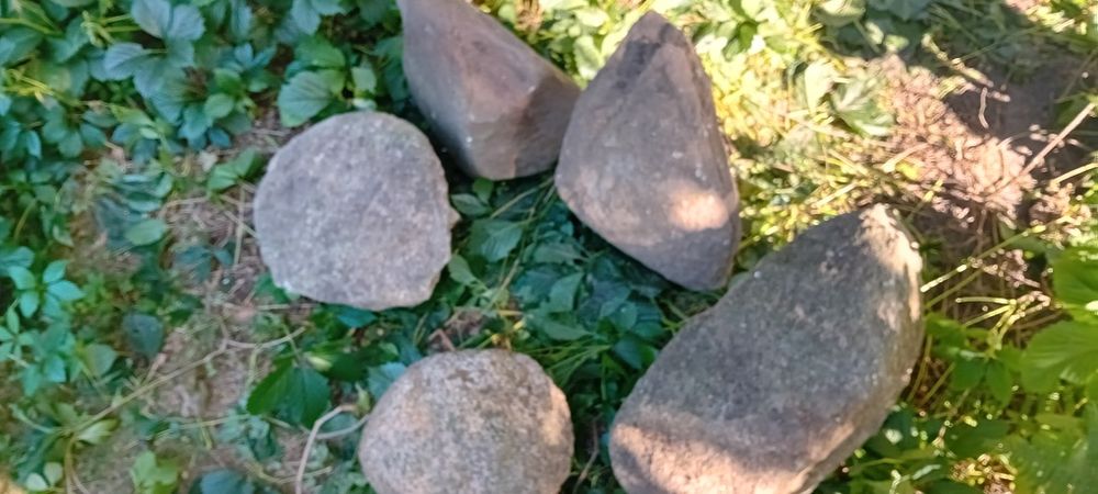 Naturalne głazy narzutowe 5 szt , polodowcowe