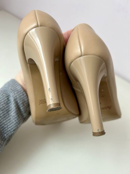 Beżowe czółenka bioeco by arka