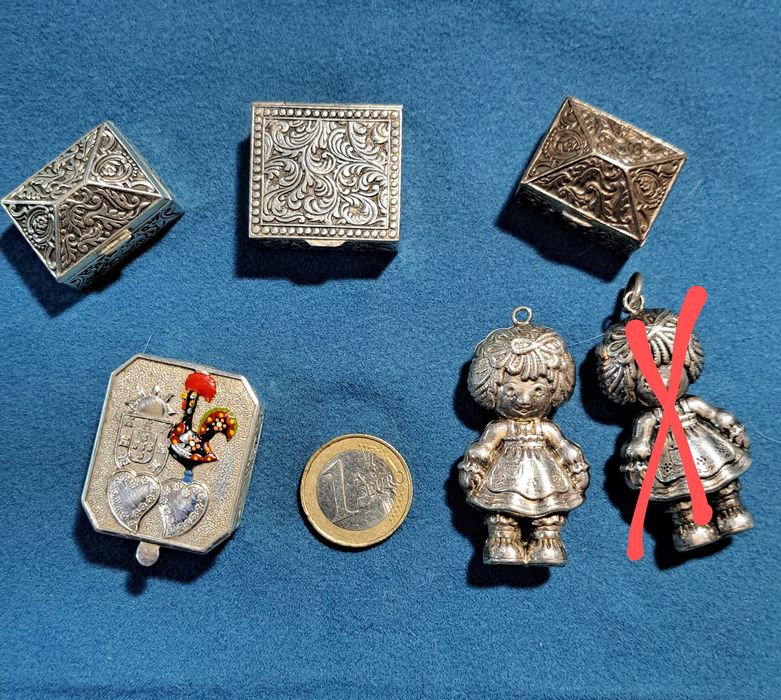 Caixas  bonecas de trapos vintage