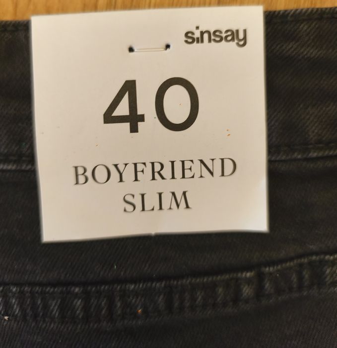 Spodnie jeans boyfriend slim