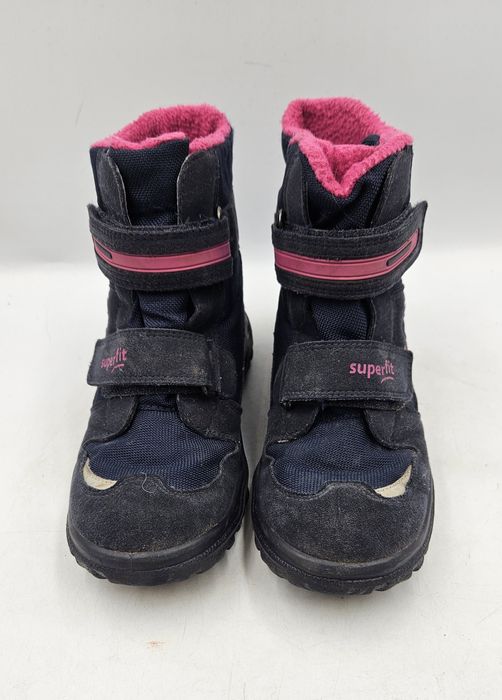 Śniegowce Dziecięce Superfit Husky Gore-Tex Granatowe Rozmiar 29