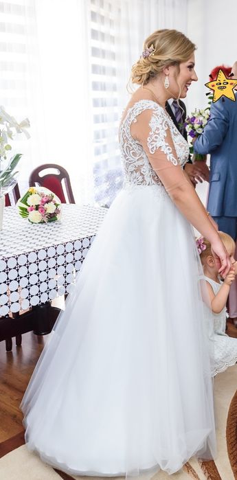 Biała suknia ślubna r. 38