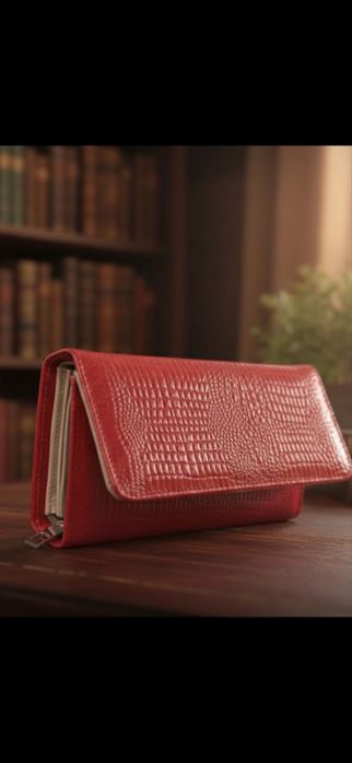 Portfel dasmki skora naturalna