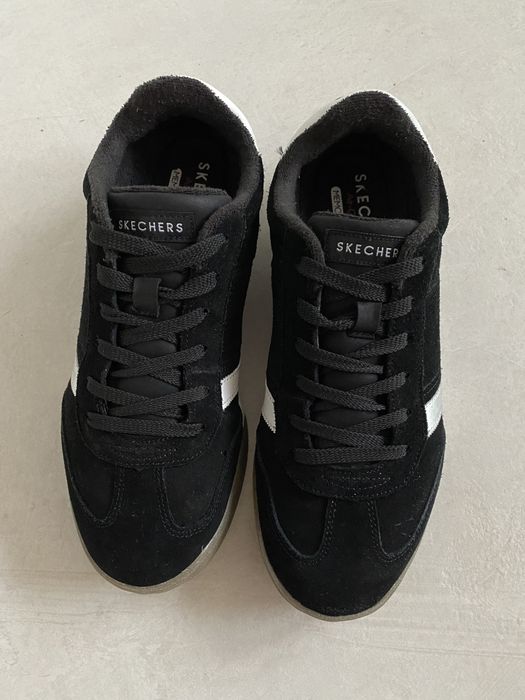 Skechers 44 Air Cooled Memory Foam zamszowe buty meskie skóra naturaln