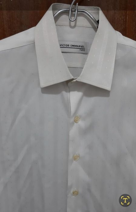 Camisa de seda Victor Emmanuel Paris como nova