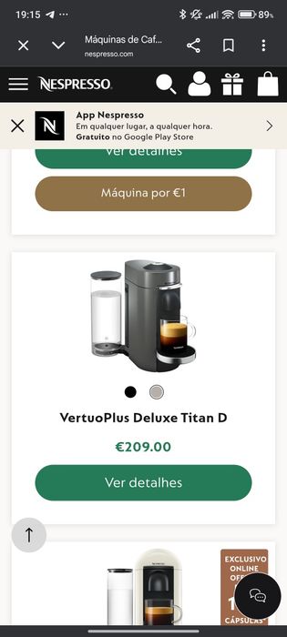 Nespresso VertuoPlus Deluxe Titan