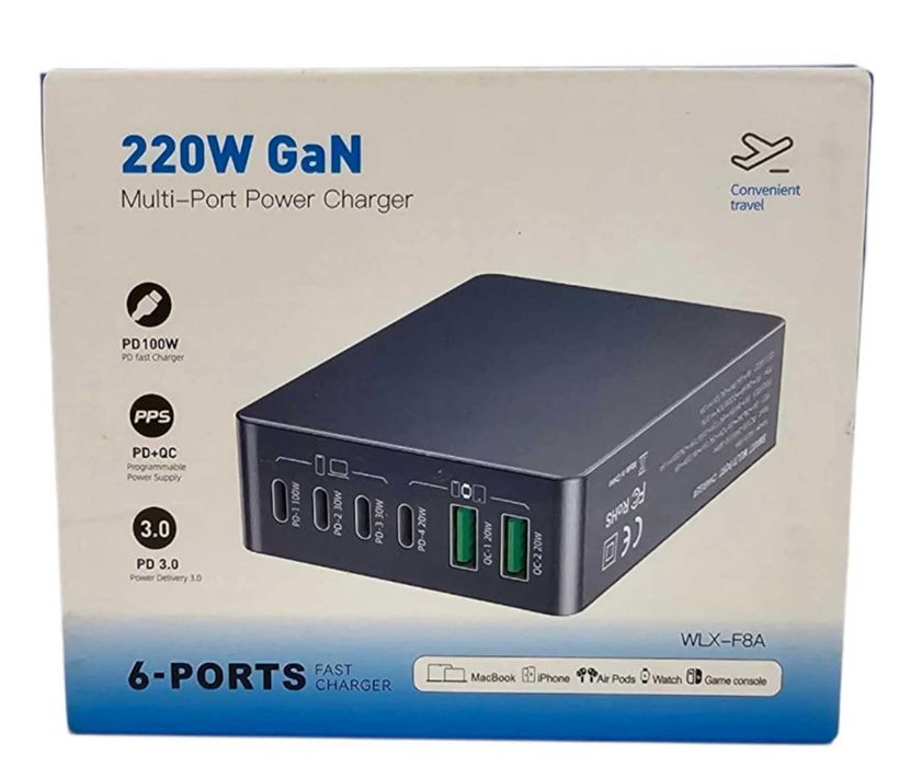 Ładowarka USB C Stacja ładująca 220 W