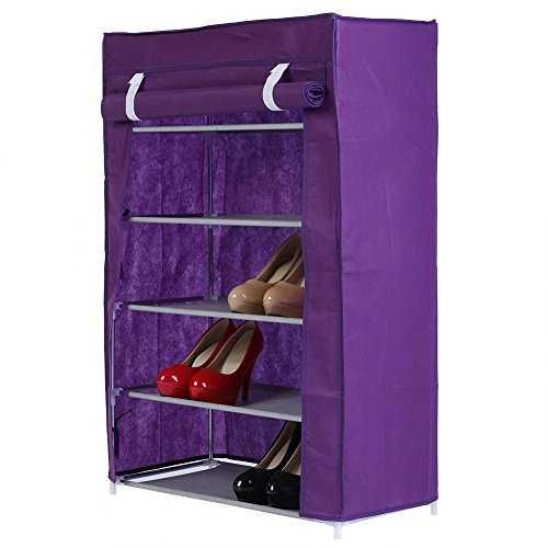 Складной тканевый полка-шкаф стеллаж для обуви Shoe Cabinet на 5 полок