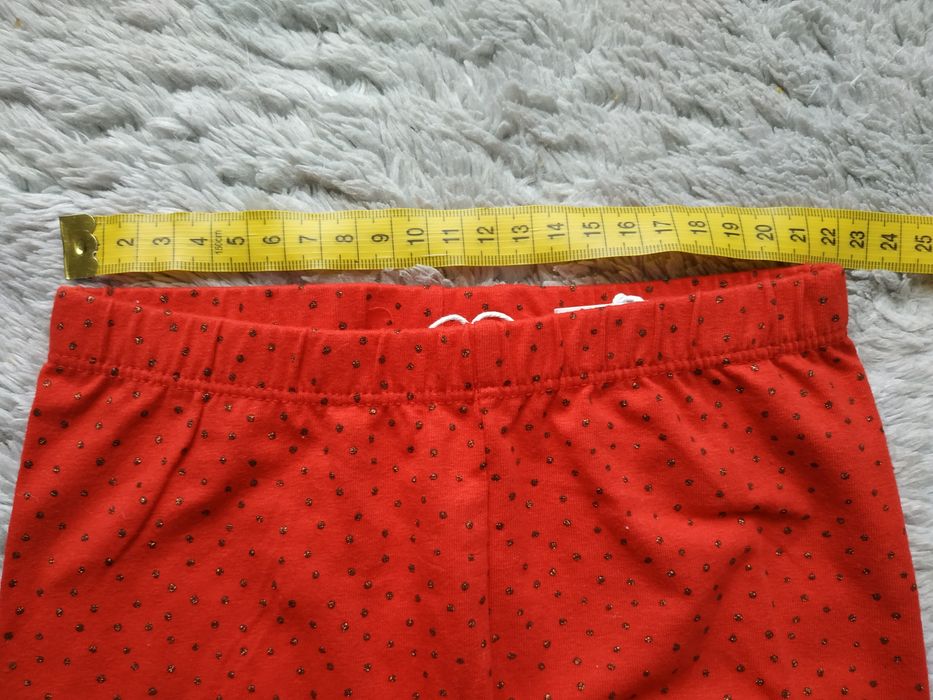 Nowe legginsy dziewczęce/święta/czerwone/prezent/Max&Mia/r.98/104