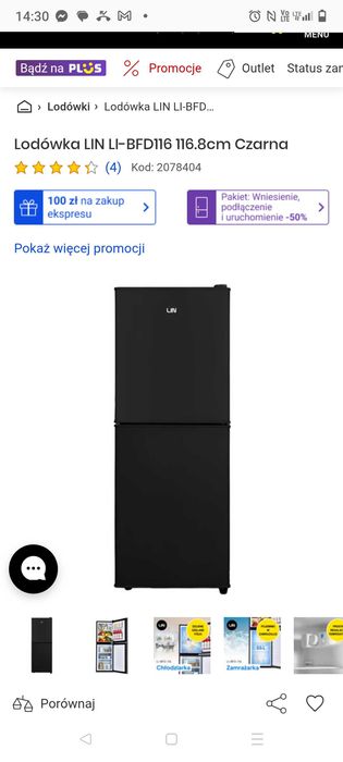 Sprzedam lodówkę marki"Lin"