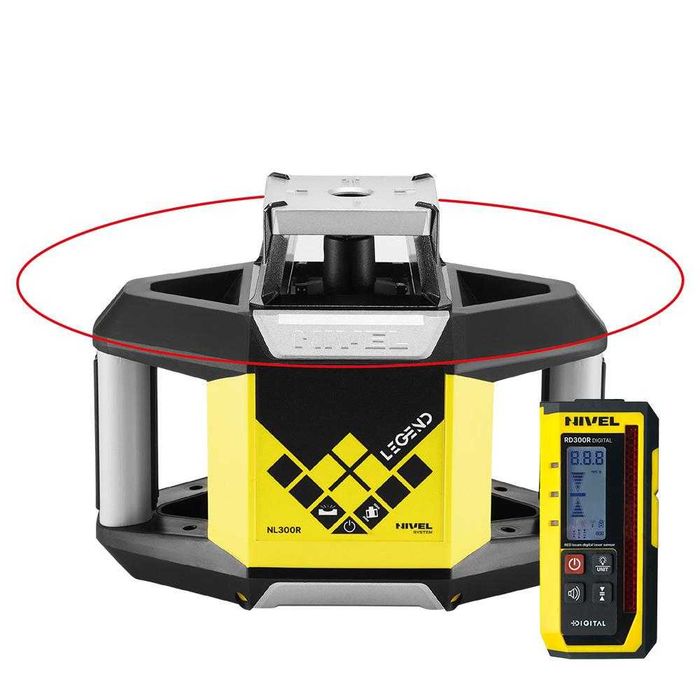 Niwelator laserowy Nivel System NL300R + cyfrowy detektor RD300