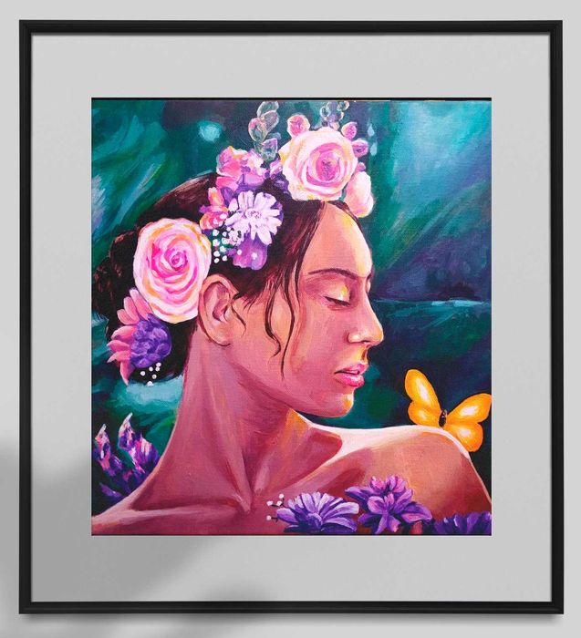 Efemeridade - quadro original pintado à mão