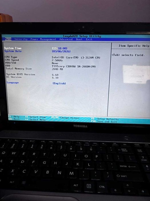 Laptop Toshiba L855-S5405 na części