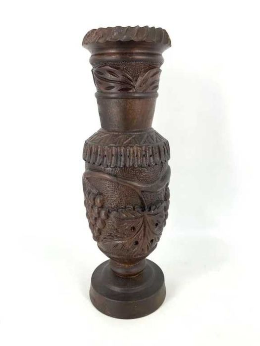 Vaso Arte Africana em Madeira