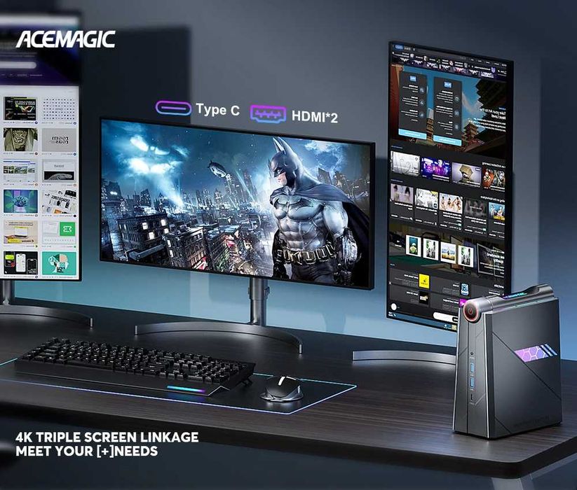 Потужний Mini-PC i9-11900H | 16GB DDR4 512GB | WiFi6/BT5.2 Win11 RGB