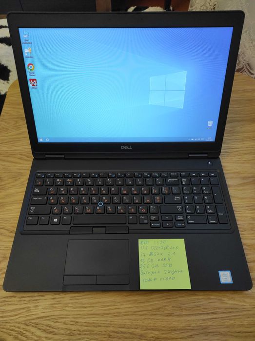 Ноутбук Dell 5590 15.6 HD/i7-8650U/16ГБ DDR4/SSD 256GB/бат.3-4 години