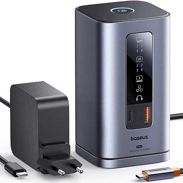 Stacja dokująca Baseus Spacemate RD1 hub 11w1 USB-C - 2xHDMI 4K(at)60H