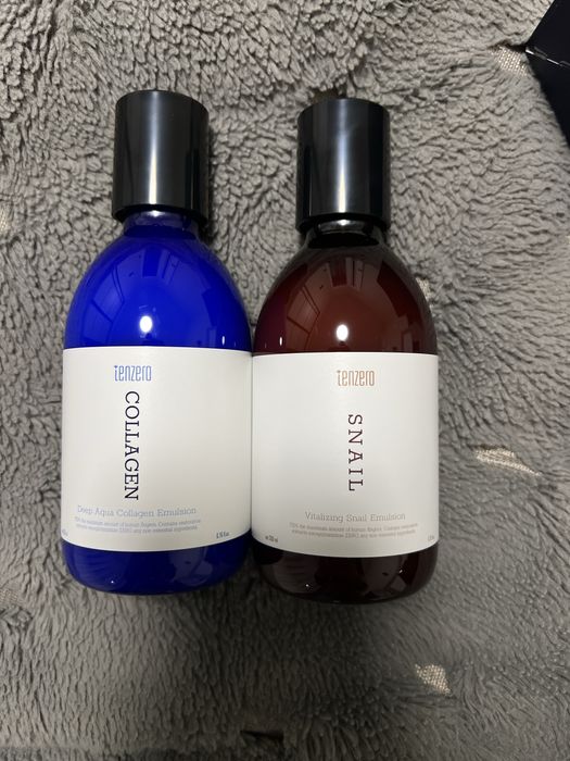 Есульсія для обличчя з колагеном та антивікова емульсія