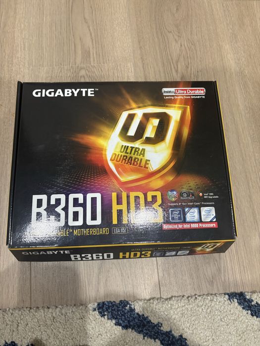 Plyta glowna gigabyte b360 + procesor intel i5 8400
