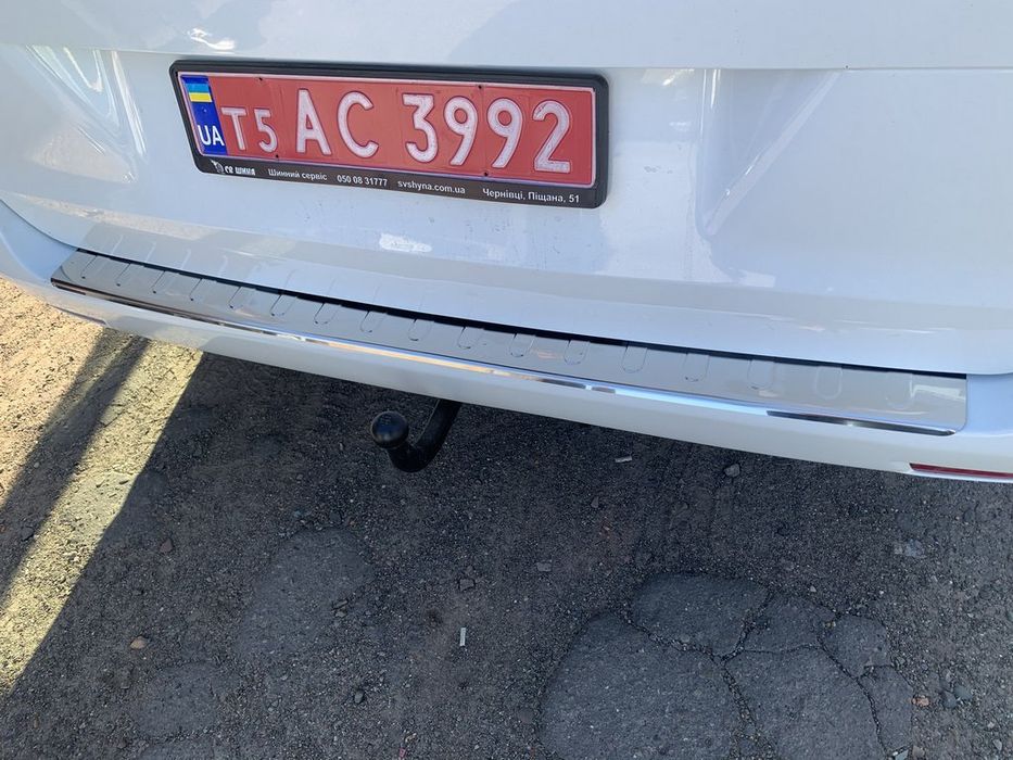 Mercedes Vito W447 Хром накладка на задний бампер Carmos (нержавейка)