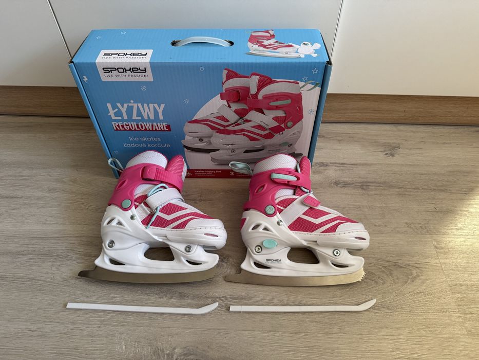 Łyżwy regulowane dziewczęce Spokey rozmiar 31-34