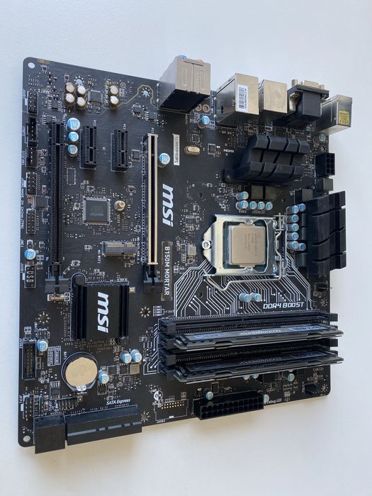 Płyta główna b150 mortar z procesorem i ramem