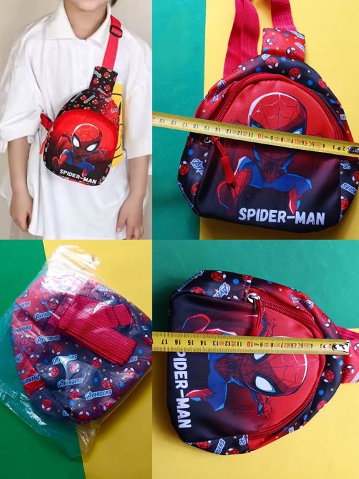 Malutki dziecięcy plecak na jedno ramię Spiderman