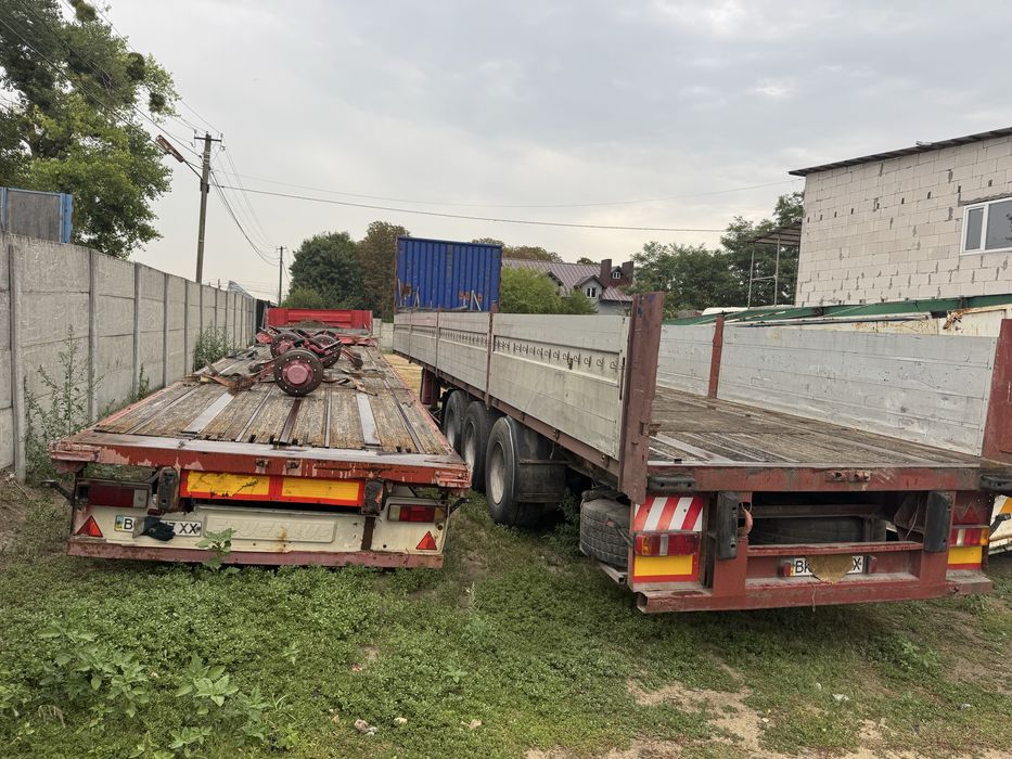 Напівпричепи бортові