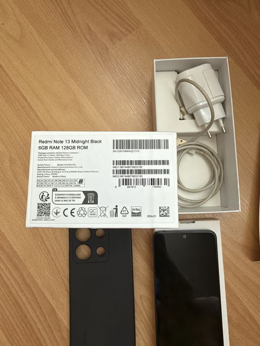 Xiaomi Redmi Note 13 6+6/128 Стан НОВОГО, Комплект на фото, наложка присутня